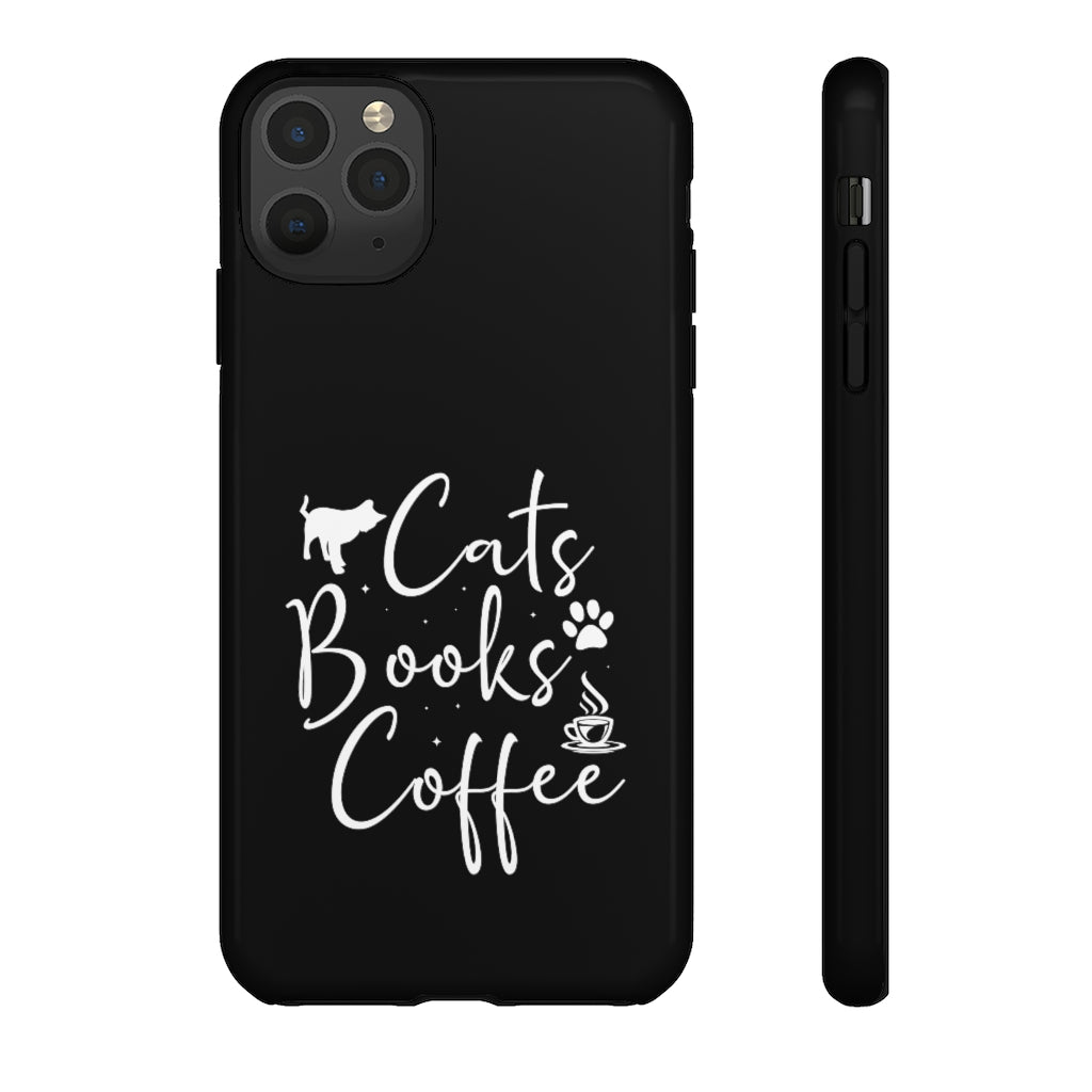 Cats Books Coffee Tough Case