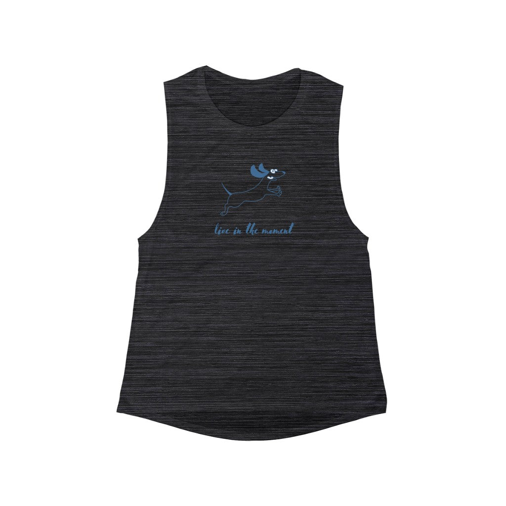 Live In The Moment Women's Flowy Scoop Muscle Tank