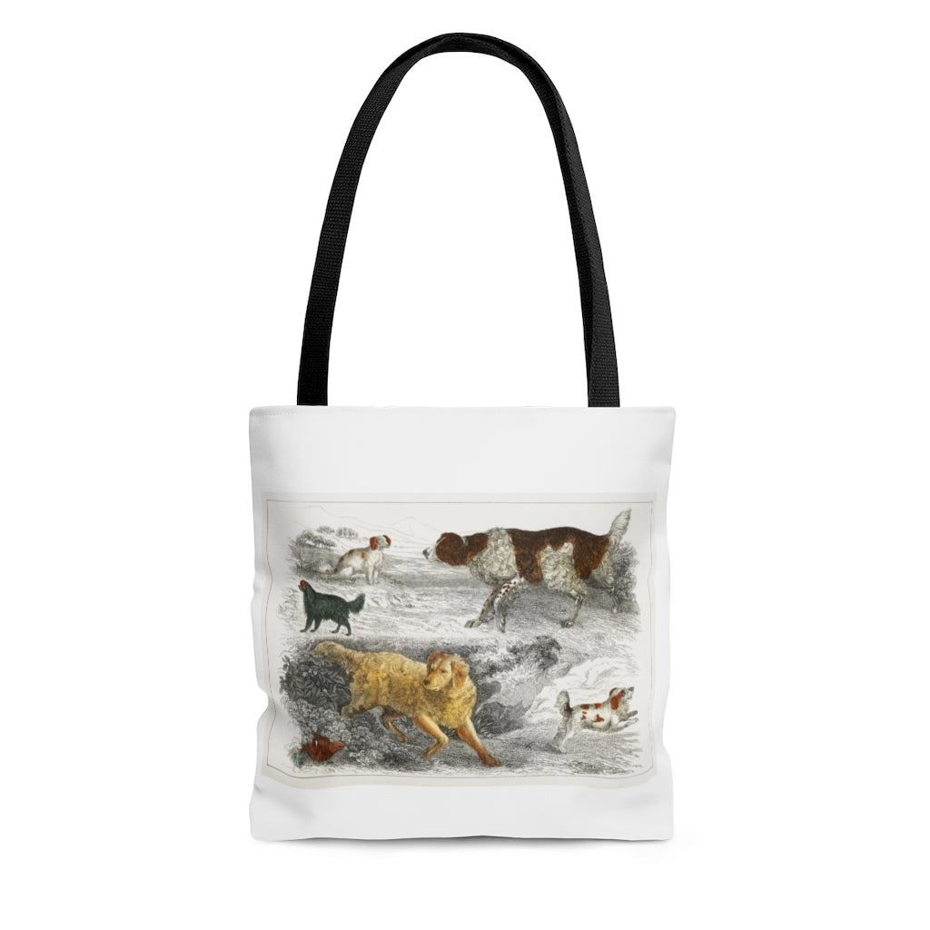 Hunting Dogs AOP Tote Bag