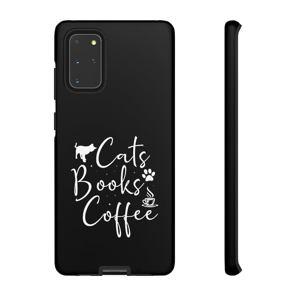 Cats Books Coffee Tough Case