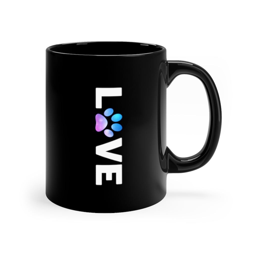 Love 11oz Black Mug