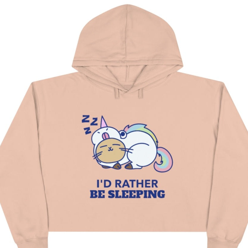 I'd Rather Be Sleeping Crop Hoodie