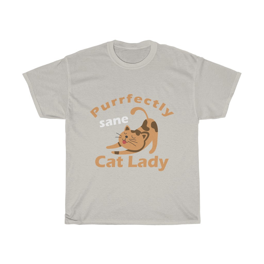 Perrfectly Sane Cat Lady Unisex Heavy Cotton Tee