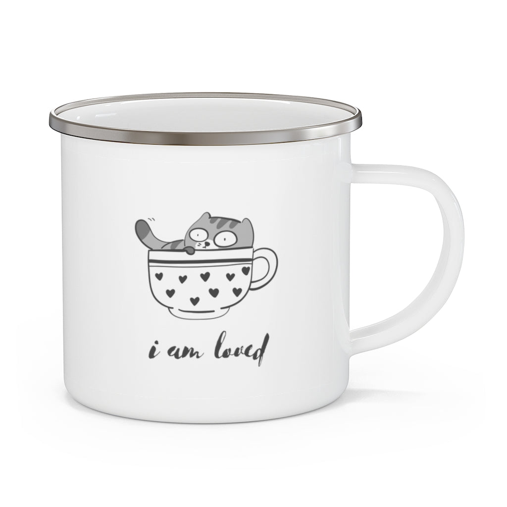 I Am Loved Enamel Camping Mug