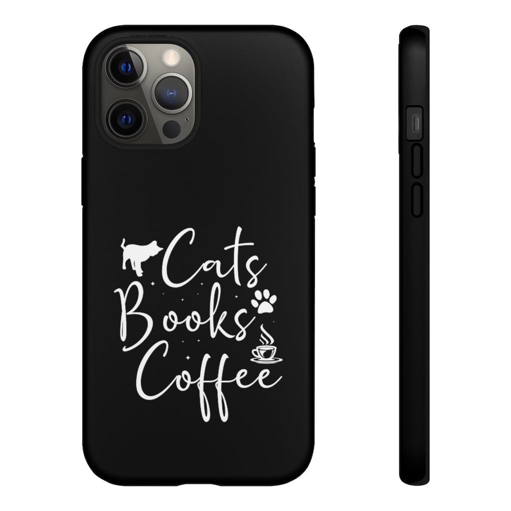 Cats Books Coffee Tough Case