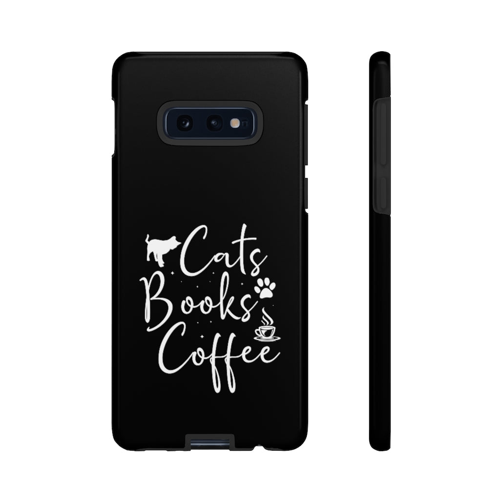 Cats Books Coffee Tough Case