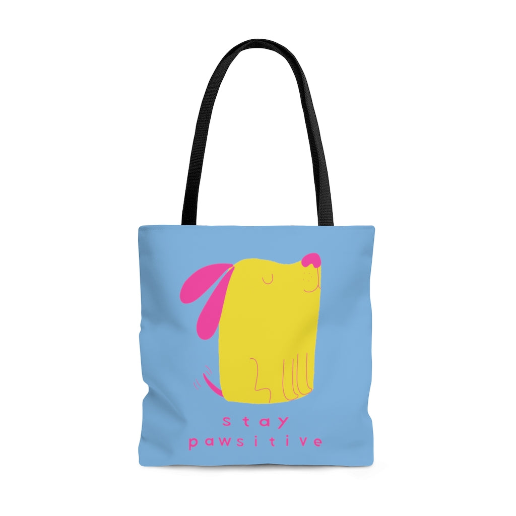 Stay Pawsative AOP Tote Bag