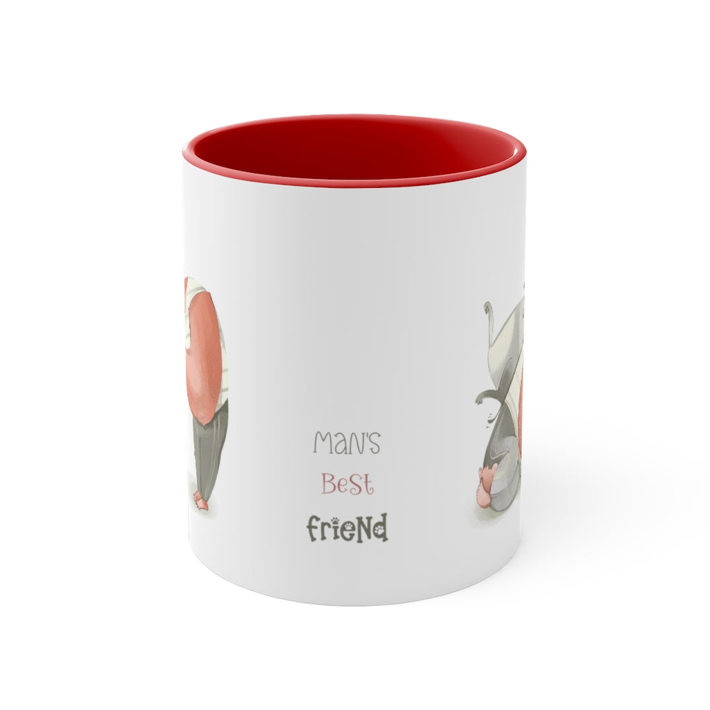 Mans Best Friend Design 1 Accent Coffee Mug, 11oz