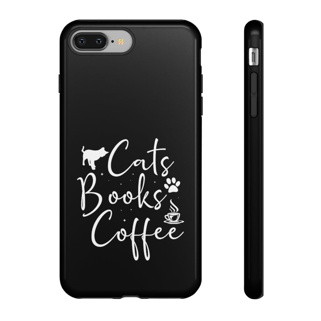 Cats Books Coffee Tough Case