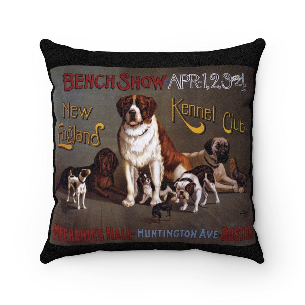 Dog Show Faux Suede Square Pillow