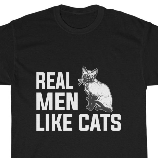 Real Men Like Cats Unisex Heavy Cotton Tee