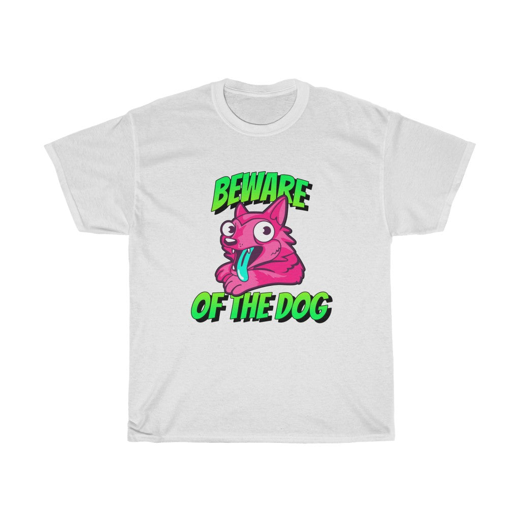 Beware Of The Dog Unisex Heavy Cotton Tee