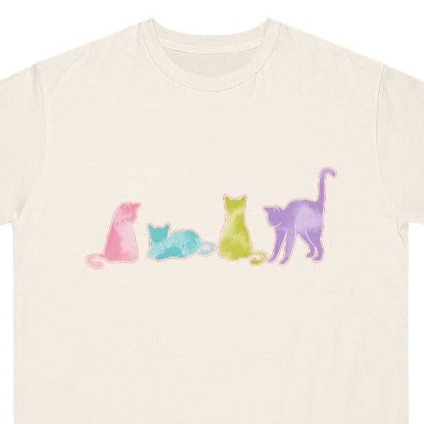 Watercolor Cats Organic Unisex Classic T-Shirt