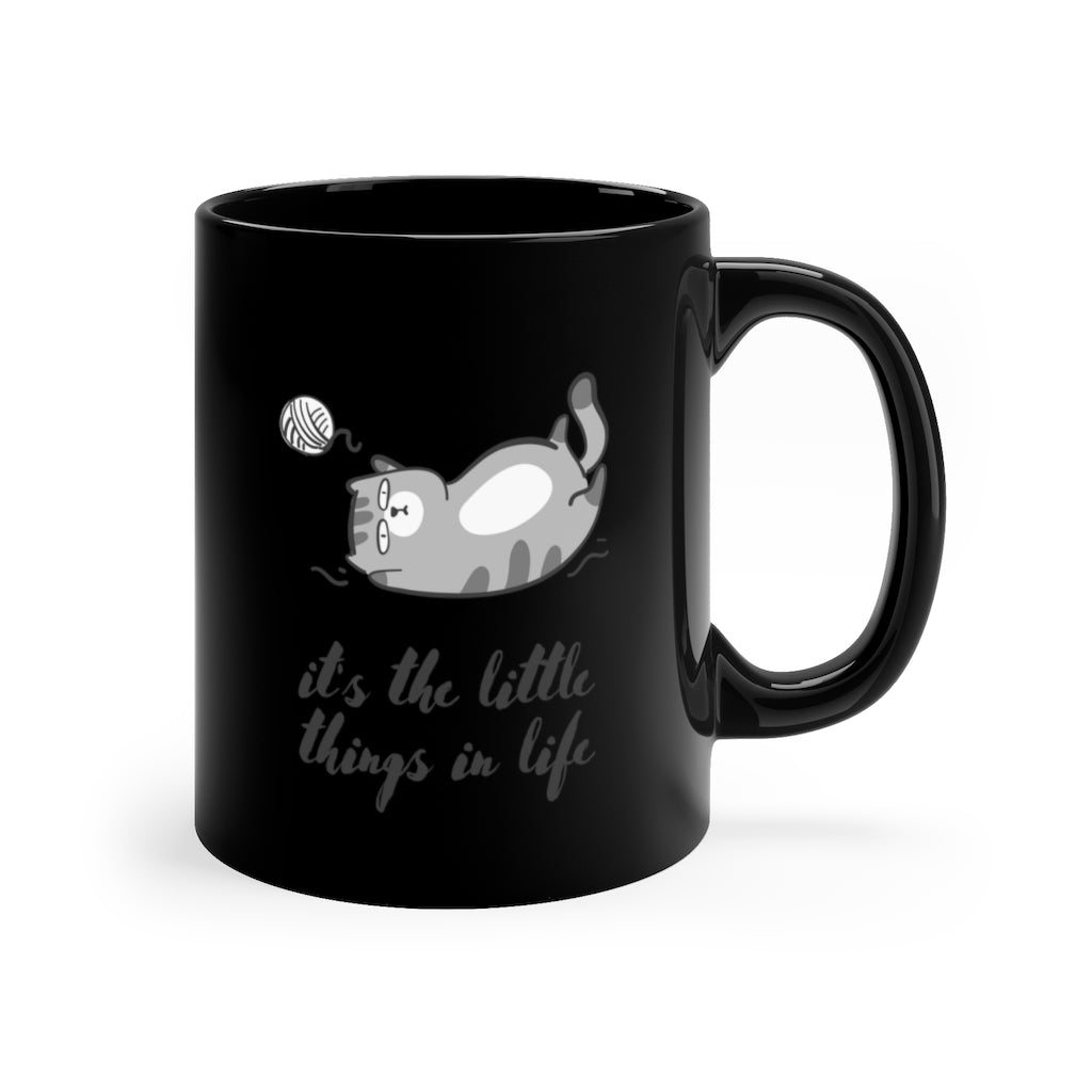 It's The Little Things 11oz Black Mug