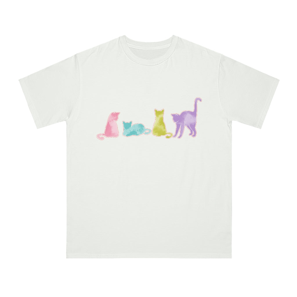 Watercolor Cats Organic Unisex Classic T-Shirt