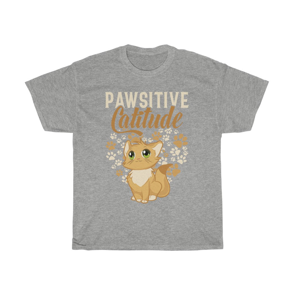 Pawsitive Catitude Unisex Heavy Cotton Tee