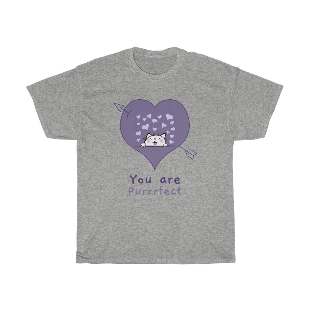 You are Purrrfect Unisex Heavy Cotton Tee