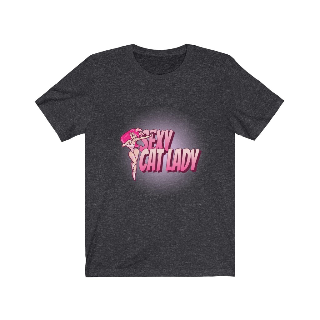 Sexy Cat Lady Unisex Jersey Short Sleeve Tee