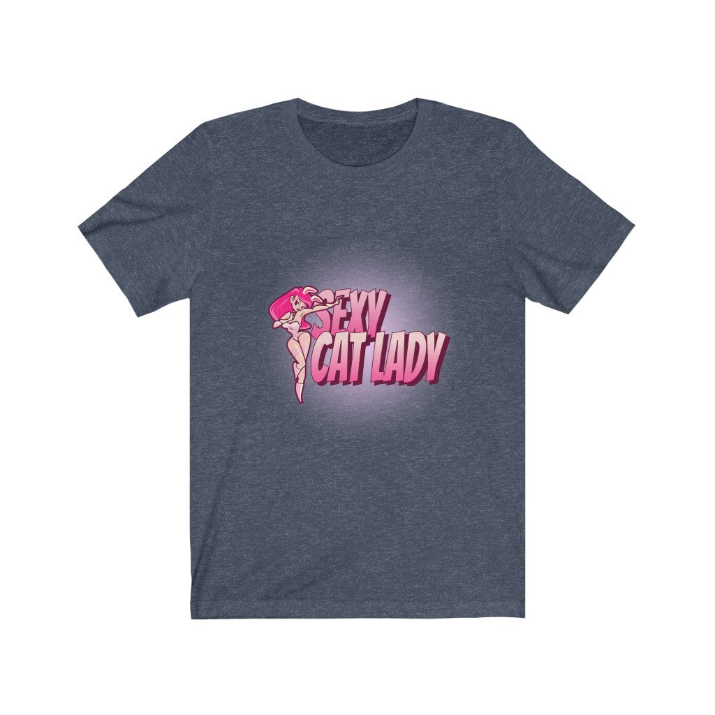 Sexy Cat Lady Unisex Jersey Short Sleeve Tee