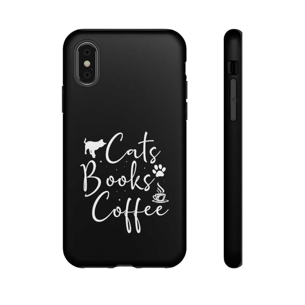 Cats Books Coffee Tough Case