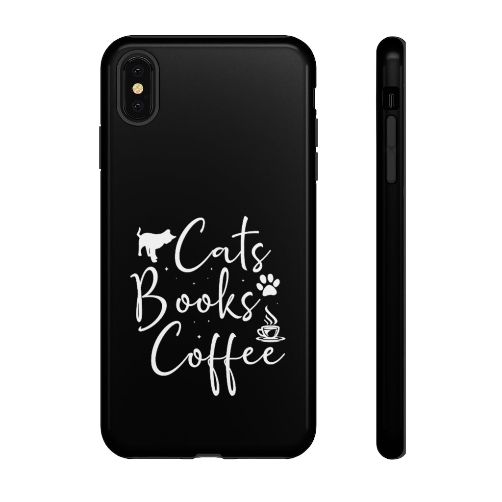 Cats Books Coffee Tough Case