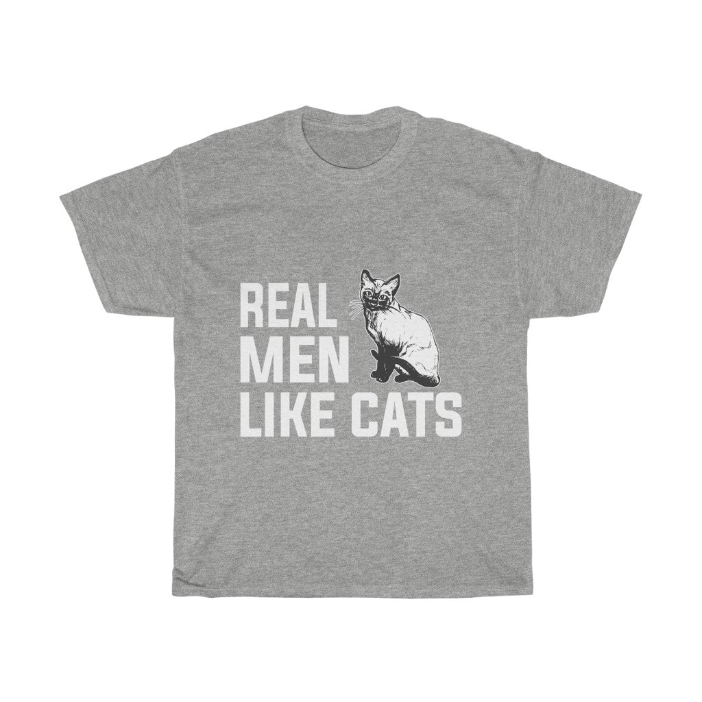 Real Men Like Cats Unisex Heavy Cotton Tee