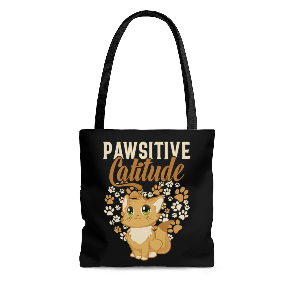 Pawsative Catitude AOP Tote Bag