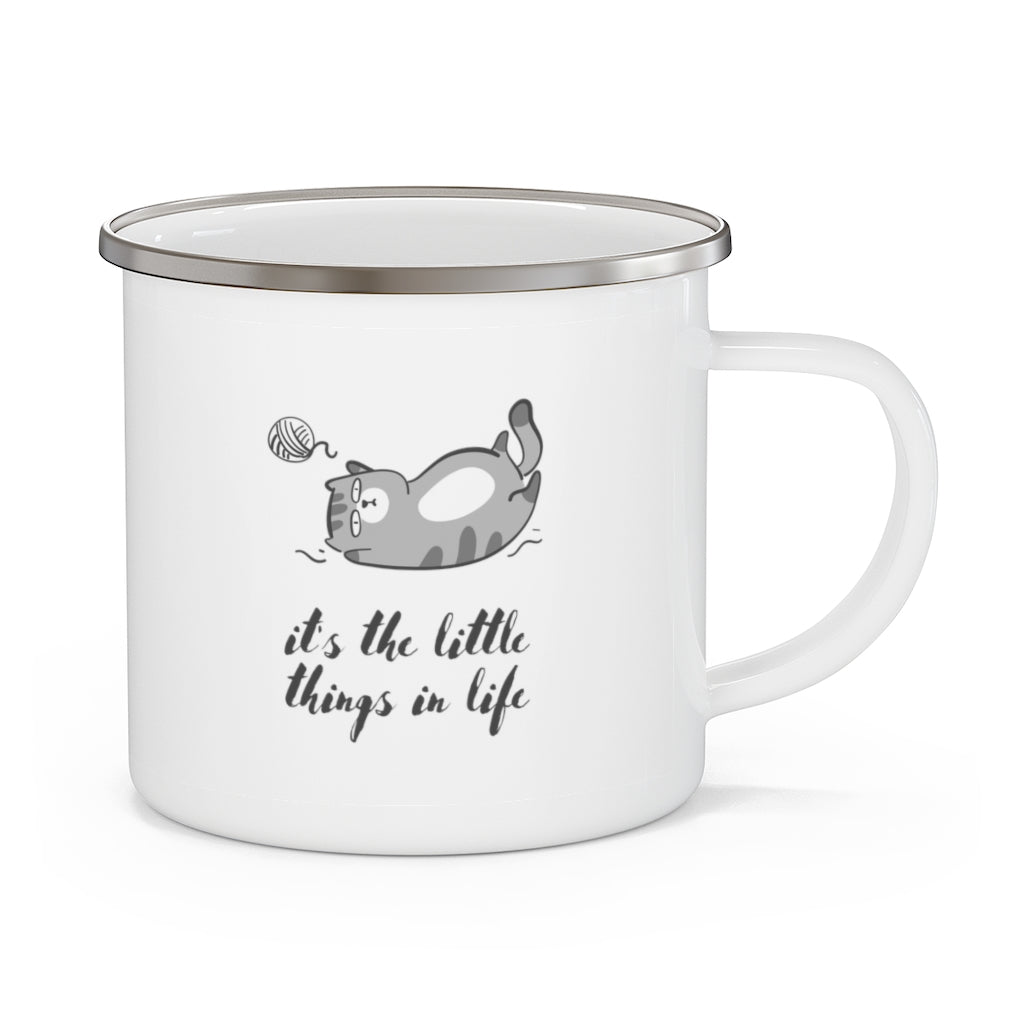 It's The Little Things Enamel Camping Mug