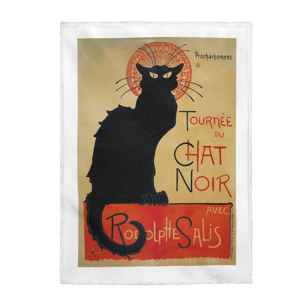 Chat Noir Velveteen Plush Blanket