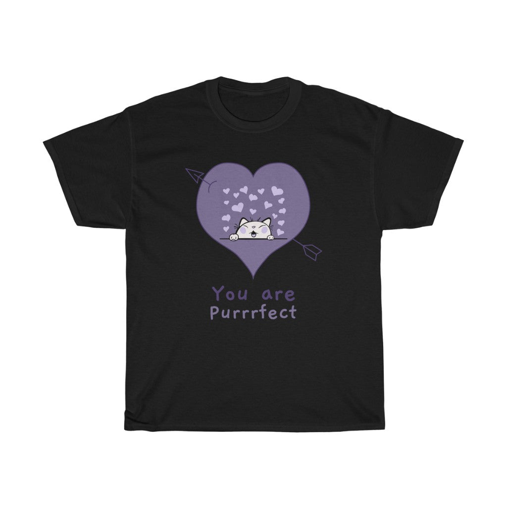 You are Purrrfect Unisex Heavy Cotton Tee