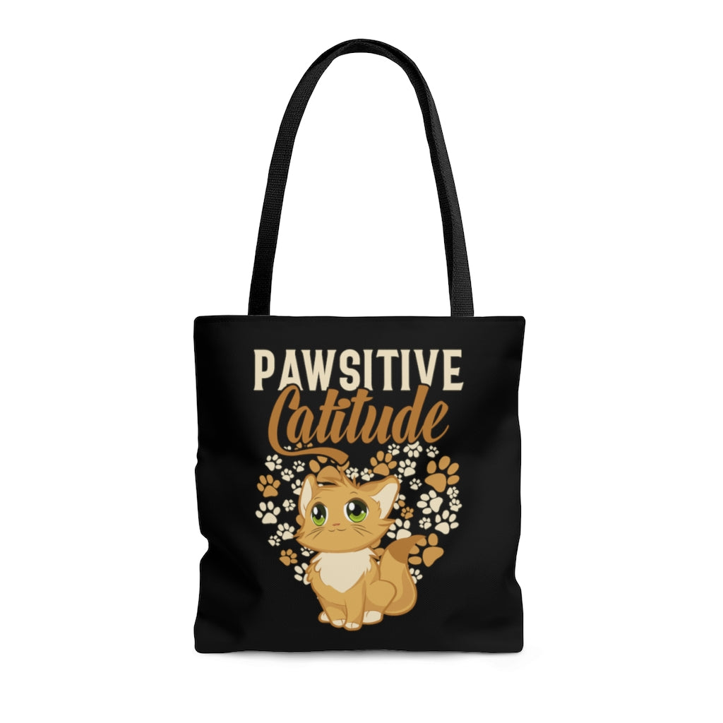 Pawsative Catitude AOP Tote Bag