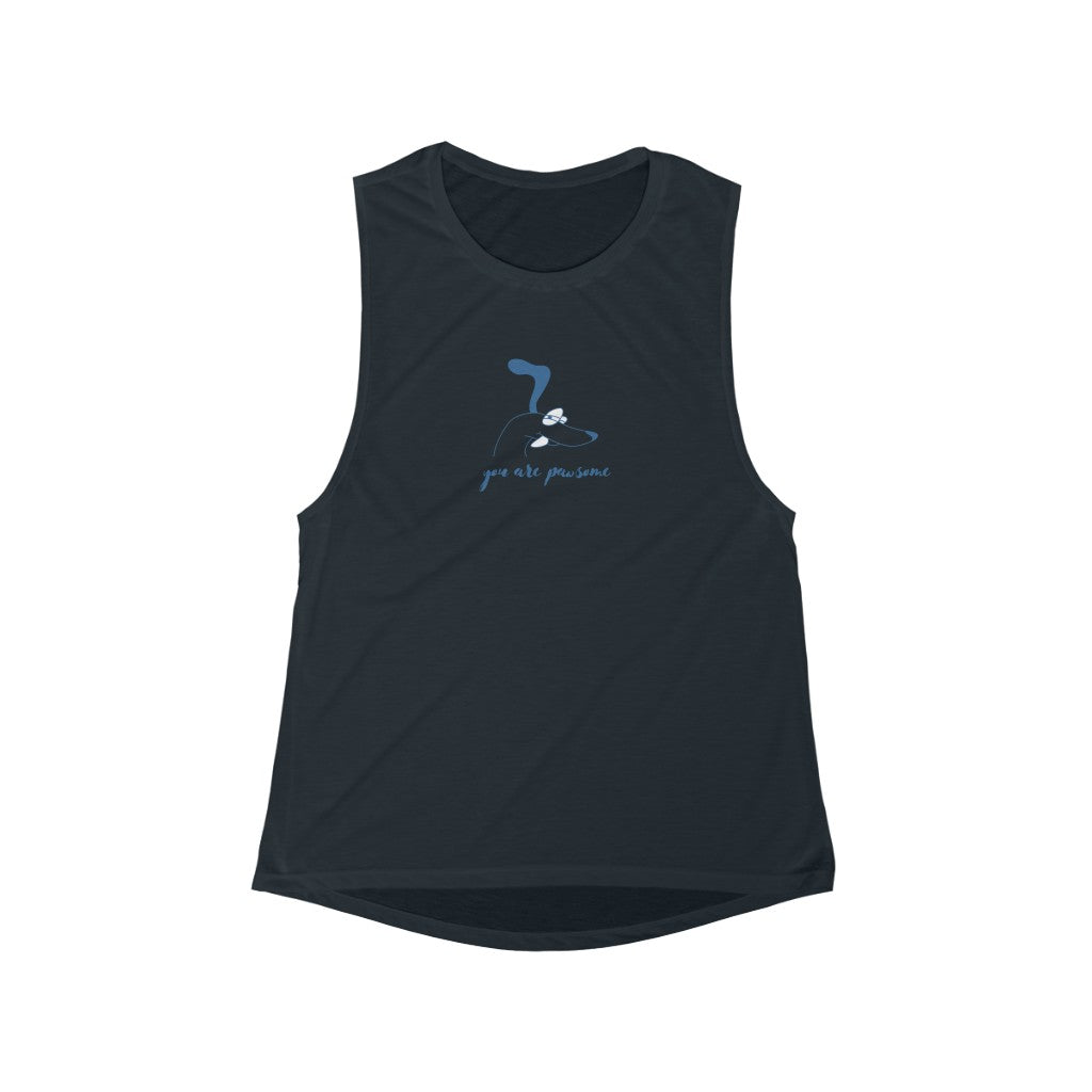 You Are Pawsome Women's Flowy Scoop Muscle Tank