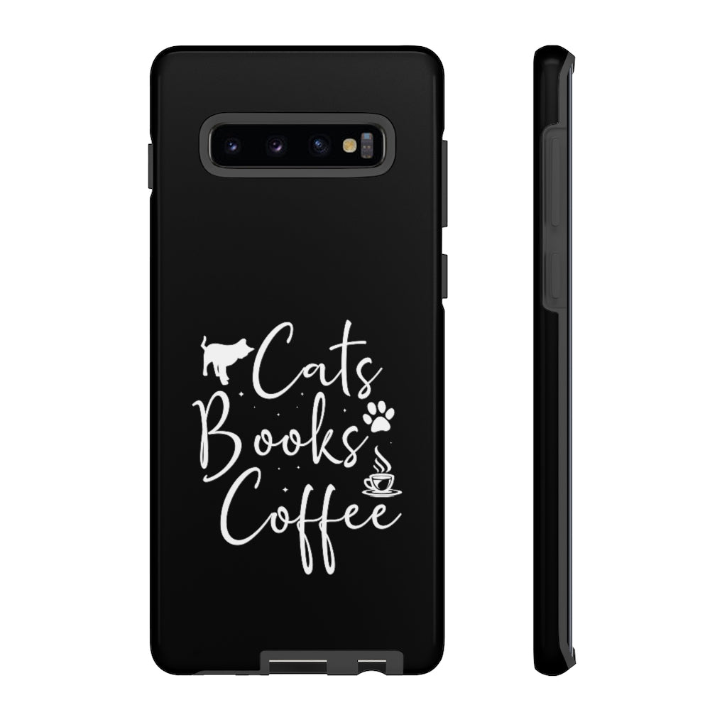 Cats Books Coffee Tough Case