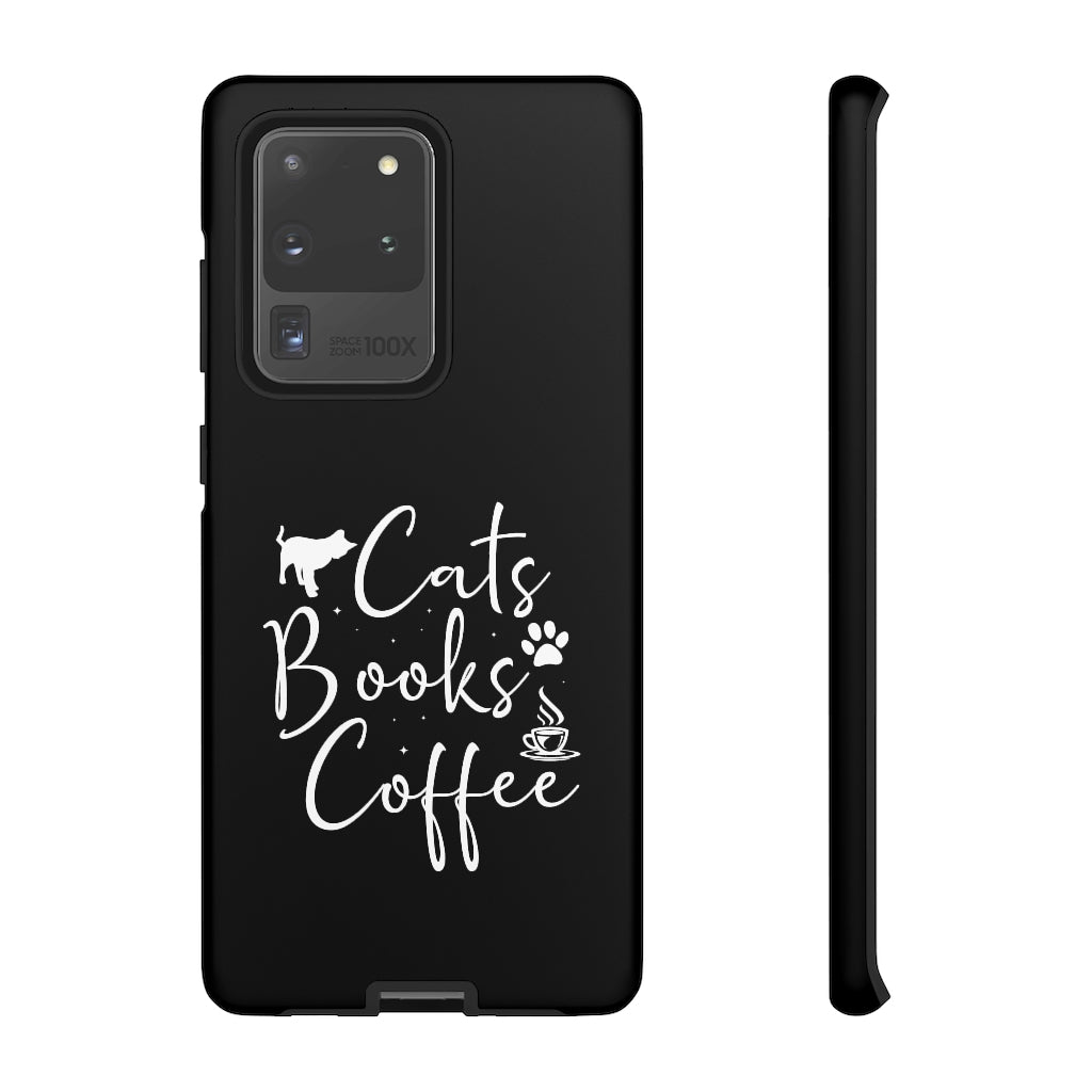 Cats Books Coffee Tough Case