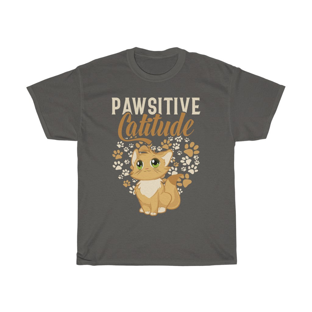 Pawsitive Catitude Unisex Heavy Cotton Tee