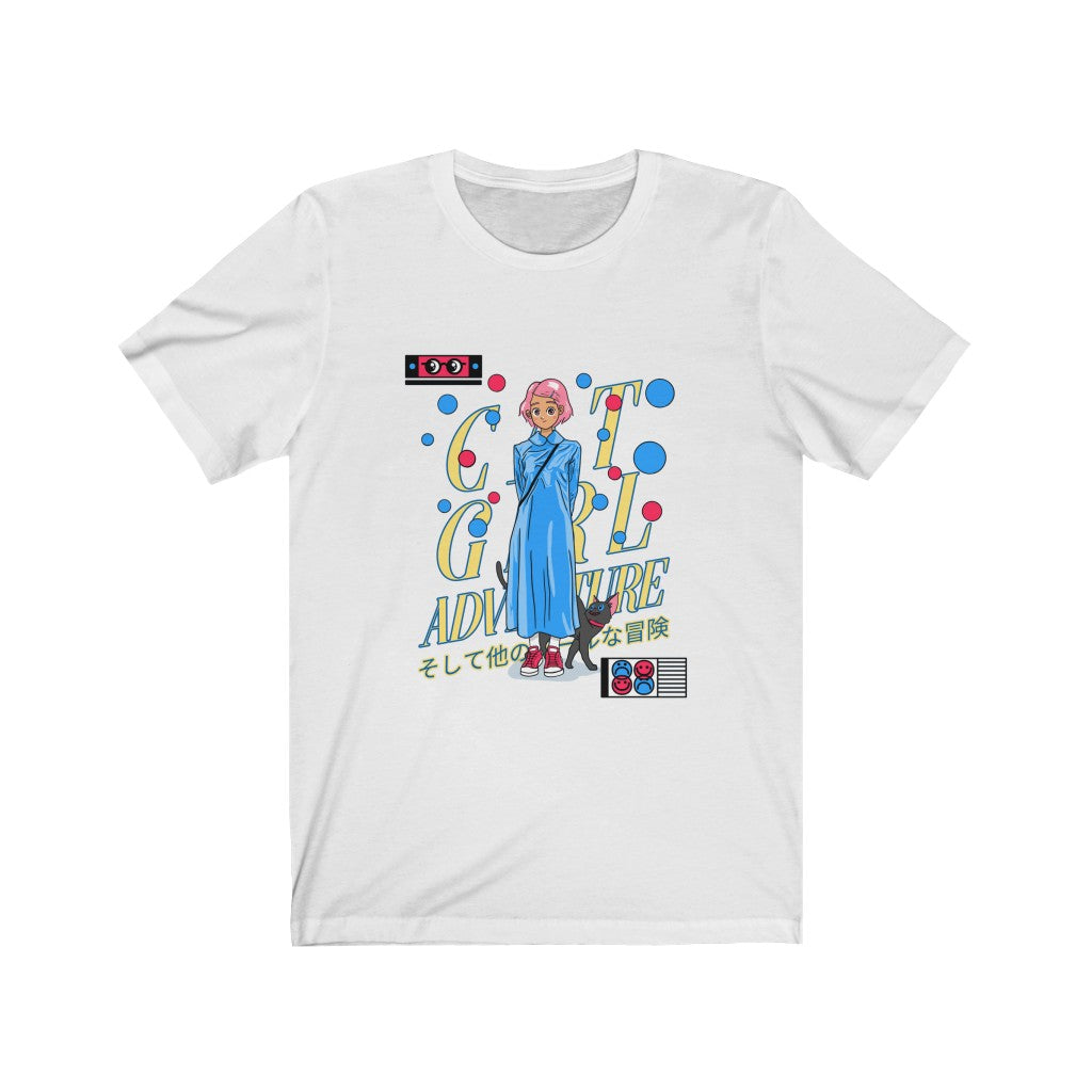 Cat Girl Unisex Jersey Short Sleeve Tee