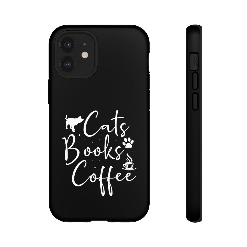 Cats Books Coffee Tough Case