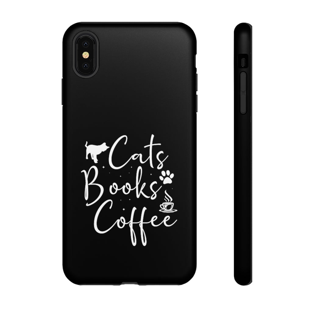 Cats Books Coffee Tough Case