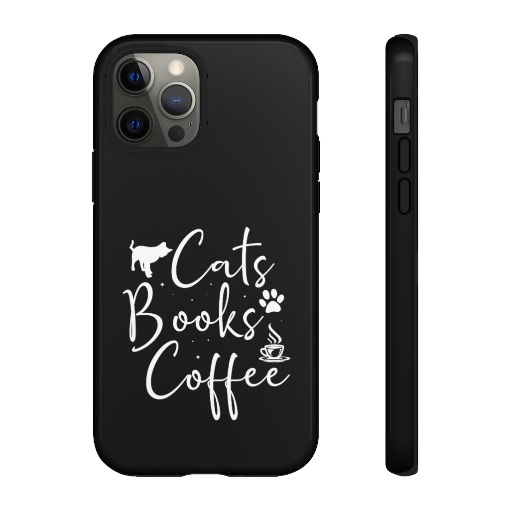 Cats Books Coffee Tough Case