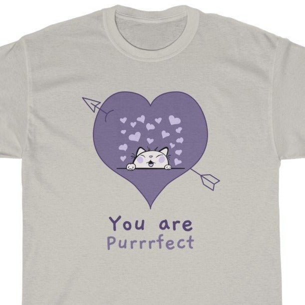 You are Purrrfect Unisex Heavy Cotton Tee