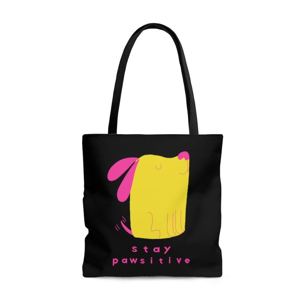 Stay Pawsative AOP Tote Bag