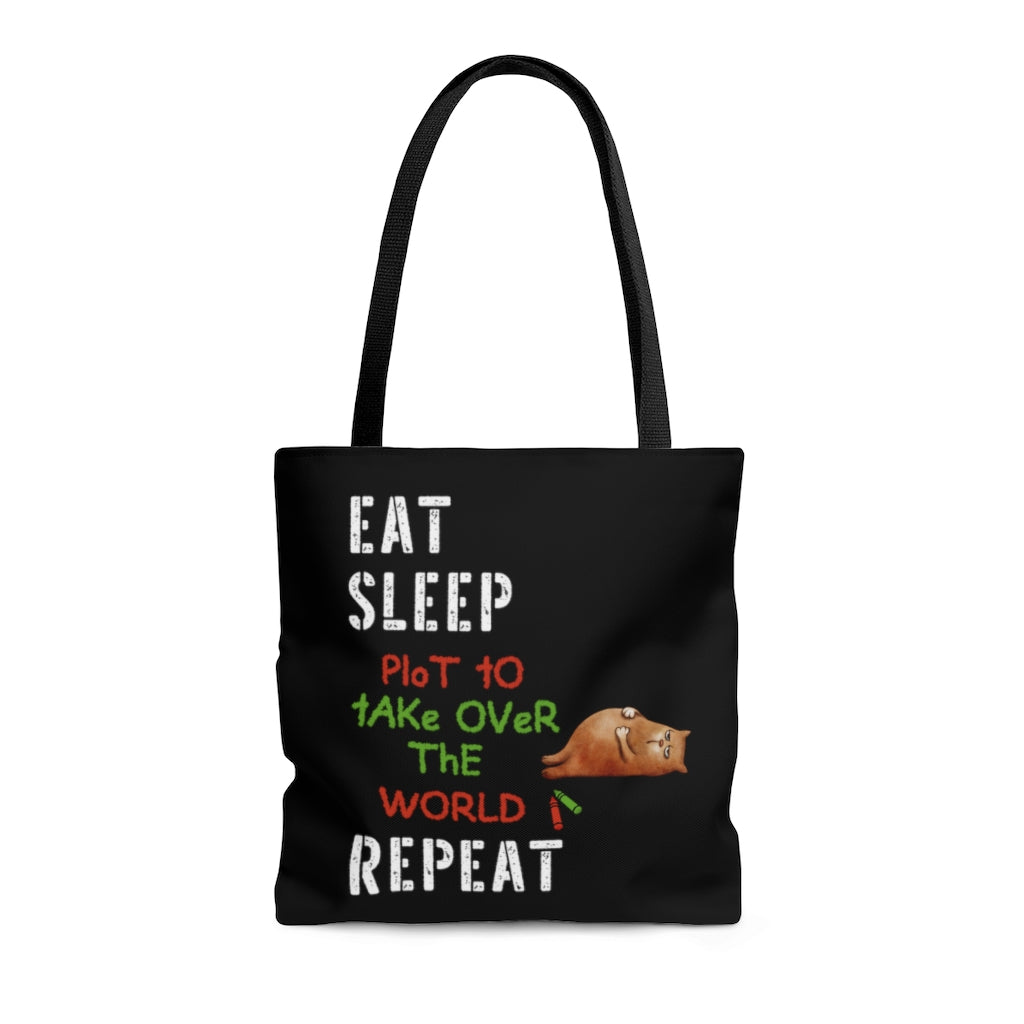 Eat Sleep AOP Tote Bag