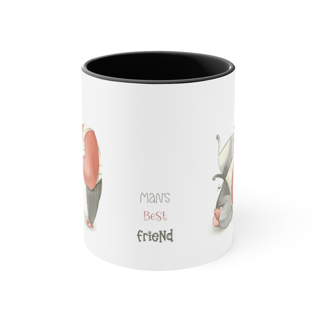 Mans Best Friend Design 1 Accent Coffee Mug, 11oz