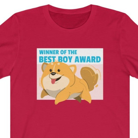 Winner Of The Best Boy Award Unisex Jersey Short Sleeve Tee