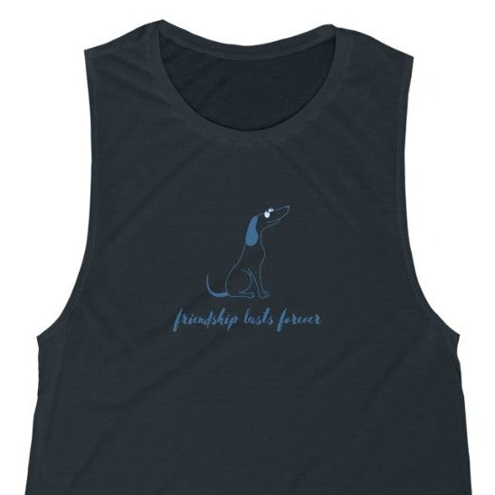 Friendship Lasts Forever Women's Flowy Scoop Muscle Tank