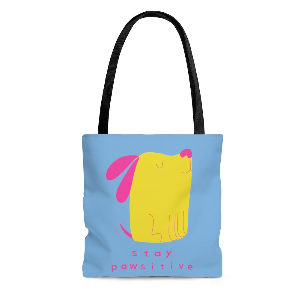 Stay Pawsative AOP Tote Bag