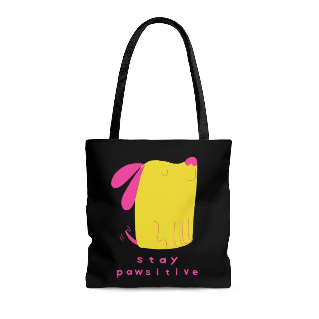 Stay Pawsative AOP Tote Bag