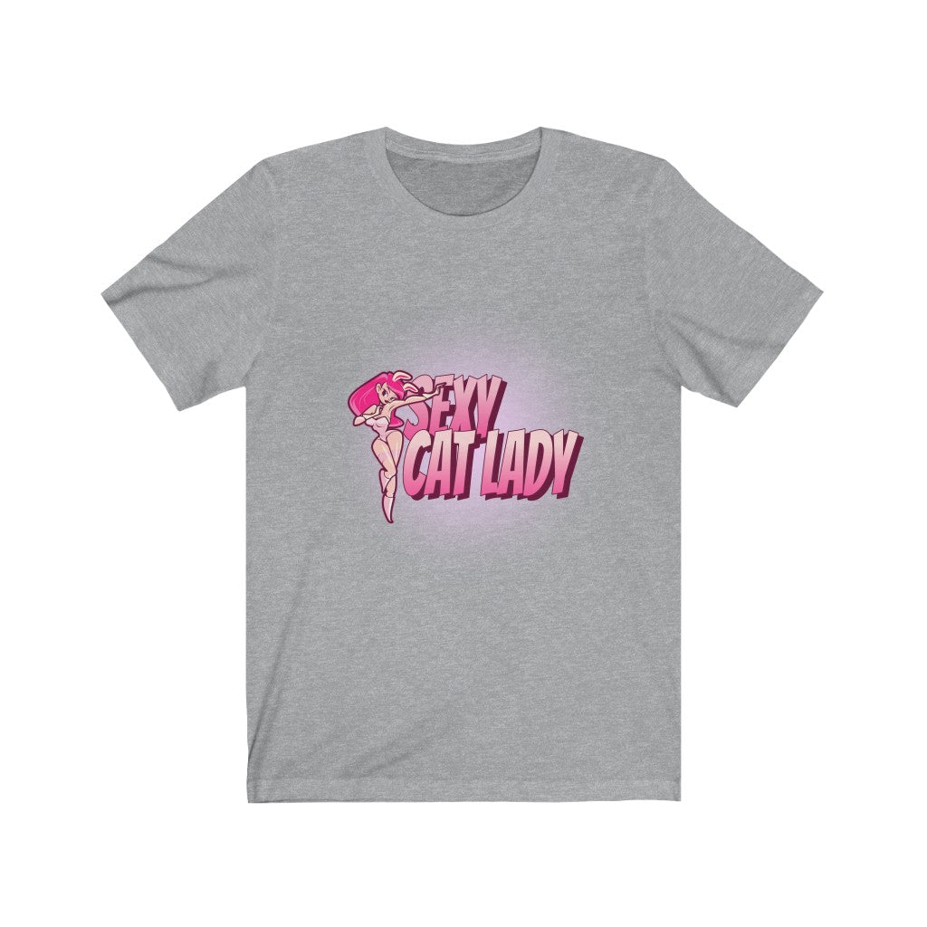 Sexy Cat Lady Unisex Jersey Short Sleeve Tee