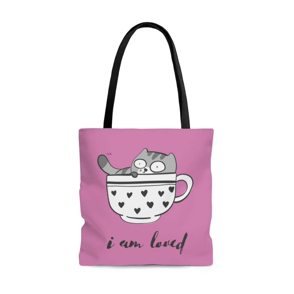 I Am Loved AOP Tote Bag