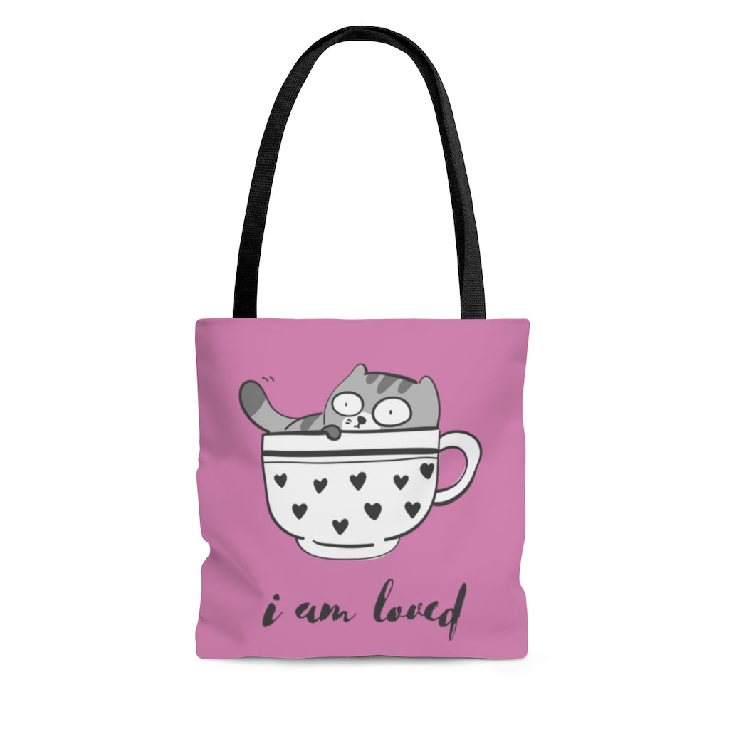 I Am Loved AOP Tote Bag